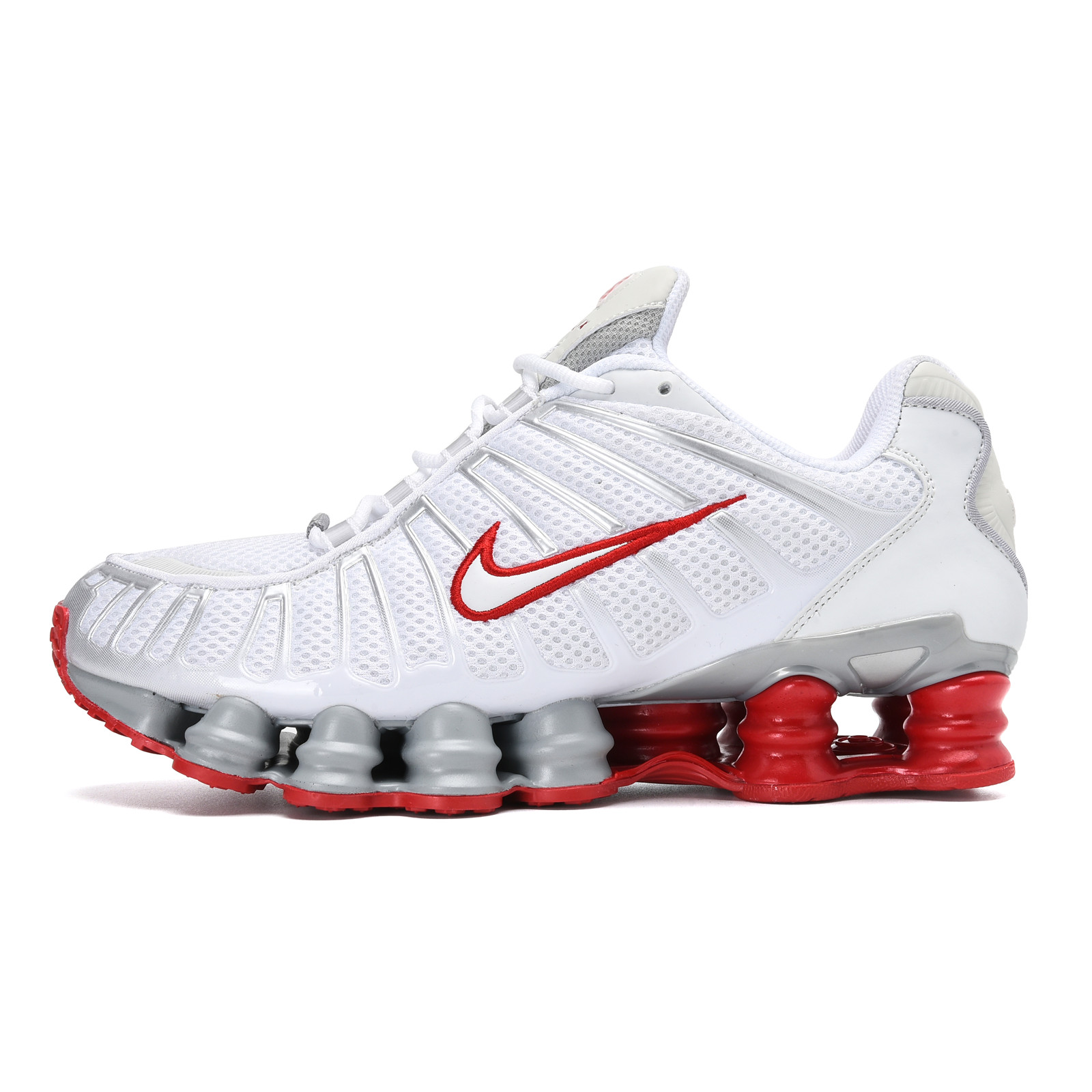 nike shox TL shoes women-white/red